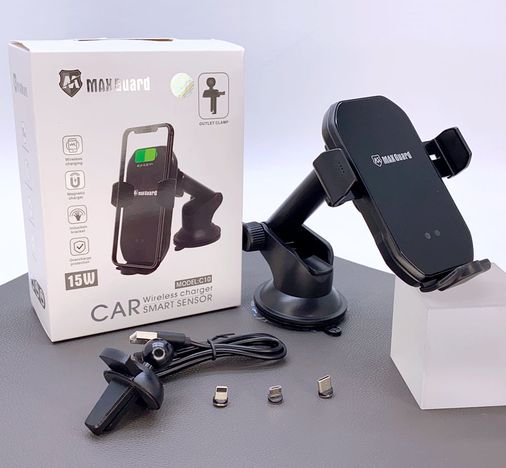 Maxguard 15W wireless car charger/Holder