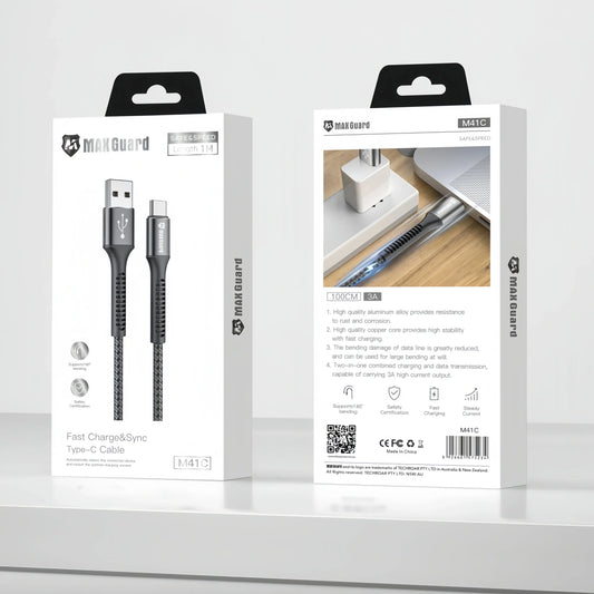 Maxguard 1m USB-A to USB-C
