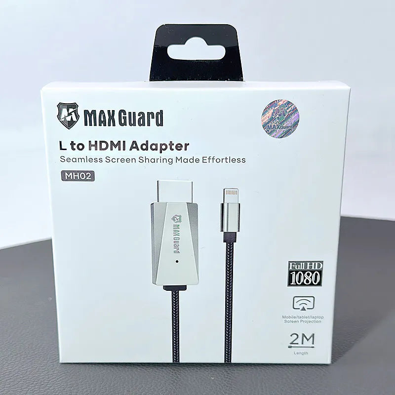 Maxguard 1080P Lightning to HDMI Cable (2m)
